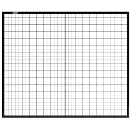 Global Industrial Machine Wire Guard Panel, 6'W, Black 800487BK